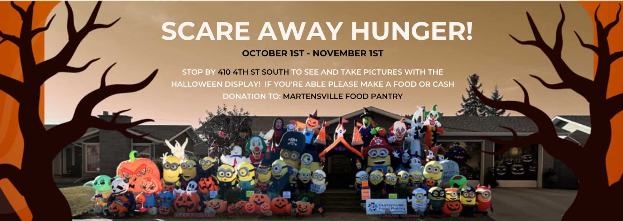 SCARE AWAY HUNGER NEW